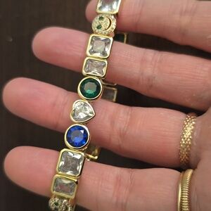 Lisa Gozlan Pave Happy Jewel Bracelet